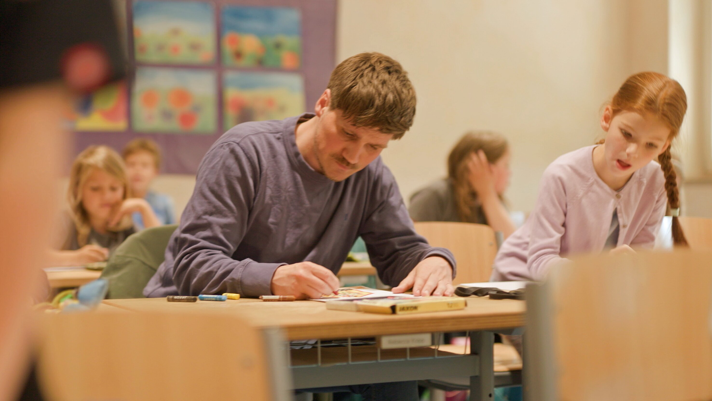 Frank Seibert in der Waldorfschule